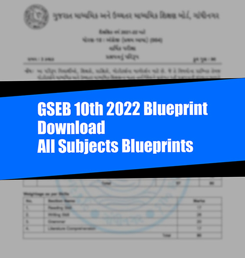 [New 2024] GSEB 10th Blueprint + Sample Papers PDFs [Official Gujarat